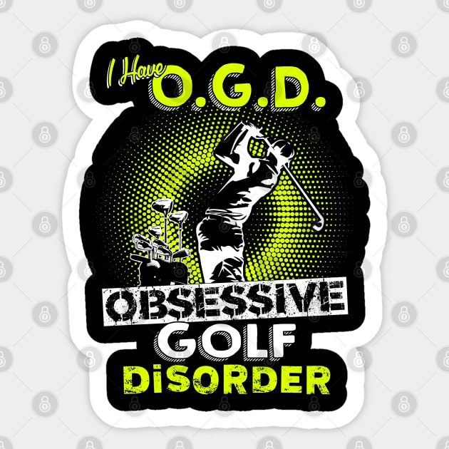 Obsessive Golf Disorder Sticker by golf365